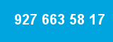 927 663 58 17 927 663 58 17